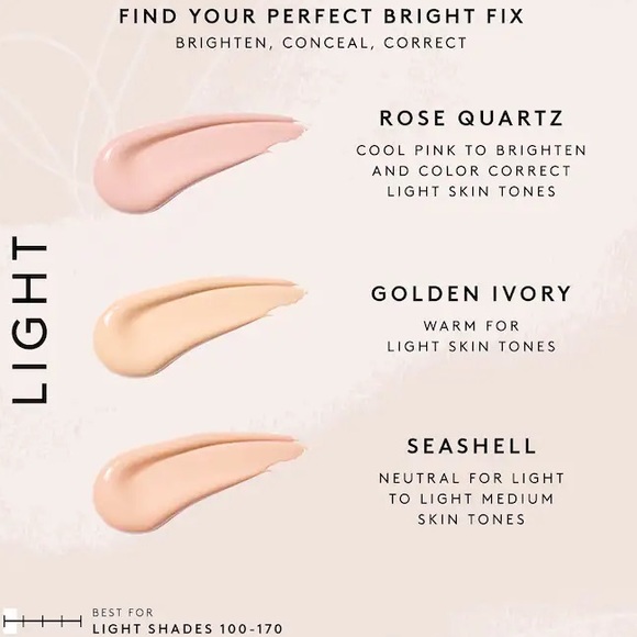 Fenty Beauty Bright Fix Eye Brightener Concealer- Seashell. Tint, Cover, Light - Picture 7 of 7